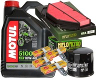 CR9E ZESTAW OLEJ MOTUL 5100 10W40 4L FILTRY SUZUKI GSR600 06-10 r.