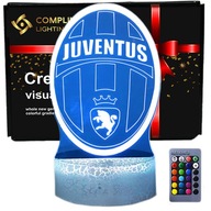 Lampka 3D nocna led usb + pilot Juventus