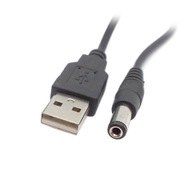 JSER Kábel USB 2.0 typ A samec na 5,5 x 2,5 mm DC 5 V