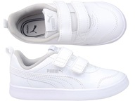 PUMA COURTFLEX V2 V INF 371544 04 BUTY DZIECIĘCE TRAMPKI BIAŁE NA RZEPY