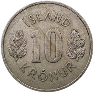 IZLAND 10 KRONUR 1970