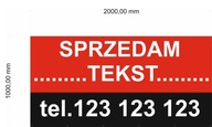 Baner Reklamowy 2x1m WYNAJMĘ LOKAL HANDLOWY