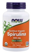 NOW FOODS SPIRULINA 500MG 200tab ALGI NON GMO HIT!