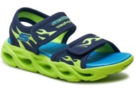 Skechers Detské sandále modro-zelené Thermo-Splash Heat Tide 29 EU