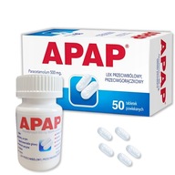 Apap 500 mg 50 tabletek ból gorączka