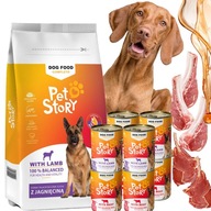 PETSTORY Zestaw Karmy suchej 9kg + Karmy mokrej MIX SMAKÓW 8x400g