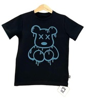 Koszulka T-Shirt Mimi miś bawełniany czarny 140/146 cm