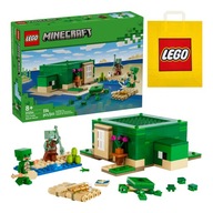 LEGO Minecraft - Domek na Plaży Żółwi (21254) + Torba Prezentowa LEGO