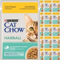 Purina Cat Chow Hairball Kurczak w sosie 26x85g
