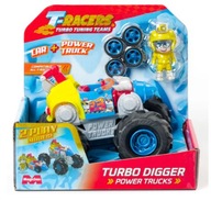 T-RACERS Power Truck Turbo Digger vozidlo + vodič