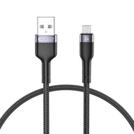 Kábel Tech-protect USB - microUSB typ B 0,25 m čierny