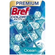 Bref Premium Color Active+ Prívesok na WC Farebné guličky Ocean 3 x 50G