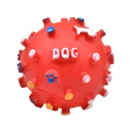 Hryzátko pre psa hračka pískacia lopta farby 8 cm