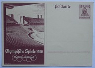 III Rzesza kartka pocztowa, letnia Olimpiada w Berlinie, 1936