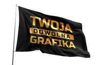 Flaga reklamowa firmowa 150x90 cm Nadruk + Projekt