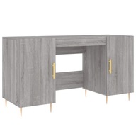 vidaXL Písací stôl, sivý dub sonoma, 140x50x75 cm, materiál drevo