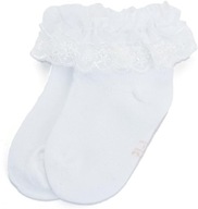 Ponožky na krst 2 páry biela