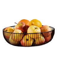 Koszyk misa na owoce warzywa czarna metalowa loftowa Altom Design 28 cm