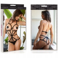 EROTICKÉ BODY HARNESS S OTVORENÝM POPRSÍM SEXY ZADOK