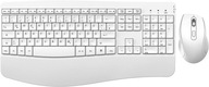 Zestaw klawiatura + mysz ergonomiczna biała Seenda KB7001 +MS2237 2.4 G