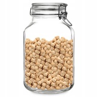 SKLENENÁ NÁDOBA S VIEČKOM A TESNENÍM na Sypké a Tekuté Potraviny 3L