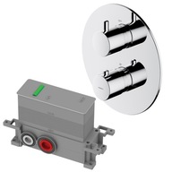 Omnires Y1236ROCR TERMOSTATYCZNA bateria 2-WYJŚCIOWA podtynkowa CHROM + BOX