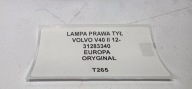 light right rear part VOLVO V40 II 12- original EUROPA 31283340