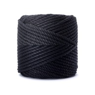 Sznurek do makram 3PLY 3mm 20m Czarny