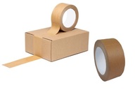 48 mm/50 m PAPIEROVÁ PÁSKA KRAFT BRONZ SOLVENT ekologická