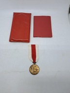 Medal Za zasługi dla pożarnictwa legitymacja 1980