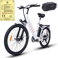 Dámsky elektrobicykel 15AH 350W 100KM CHEEVALRY C26 E-bike Pánsky mestský