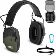 Słuchawki ochronne wygłuszające zagłuszki aktywne strzeleckie AUX Bluetooth