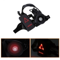 CZARNA WODOODPORNA LATARKA LED DO BIEGANIA NA KLATKĘ PIERSIOWĄ