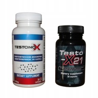 Testo-x21 + Testonox Hmotnosť Sila Testosterón budovanie svalovej hmoty