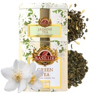 Basilur JASMINE & GREEN herbata zielona 2w1 JAŚMINOWA puszka - 100 g