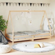 Rám detskej postele 90x200 cm borovicové drevo
