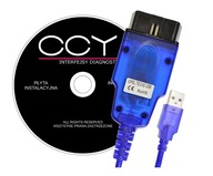 Interfejs OBD2 DLA OPEL TECH 2 + VAG KKL USB 2w1