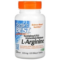 Doctor's Best L-arginín 500mg 120 Tablety