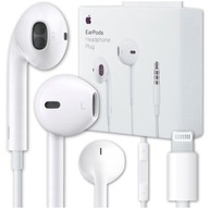SŁUCHAWKI PRZEWODOWE APPLE EARPODS Lightning DO IPHONE ORYGINALNE + MIKRO