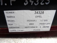 Opel Meriva und Licht hinten rechts 1,7DTI