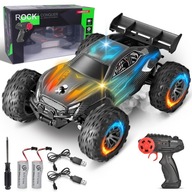 SAMOCHÓD ZDALNIE STEROWANY TERENOWY RC NA PILOT 2.4GHz LED AUTO AKU MONSTER