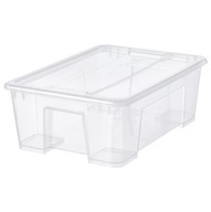 IKEA tartály FEDÉLLEL SAMLA doboz 11l