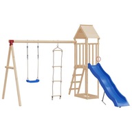 Sedadlo hojdačky a šnúrkový rebrík modrý polyetylén
