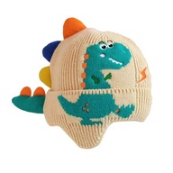Roztomilá pletená čiapka s dinosaurími ušami Pohodlná vetruodolná ochrana