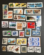 Zestaw znaczków pocztowych różne roczniki i kraje