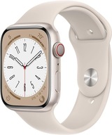 Apple Watch 8 GPS + Cellular 45mm beżowy eSIM LTE zaplombowany Apple Pay