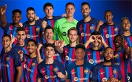 Plagát FC Barcelona Tím Zloženie 2023 Lewandowski