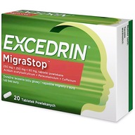 EXCEDRIN MIGRASTOP 20 tab Lek ból głowy migrena