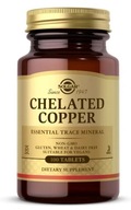 SOLGAR Chelated Copper 2,5 mg 100 tbl chelátovaná meď