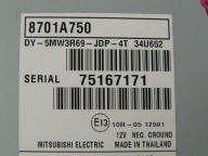 Mitsubishi ASX radio ekran display 8701A750